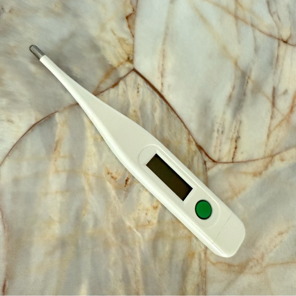 BestMed LLC Digital Oral Thermometer White with Clear Storage Case MBF 0708